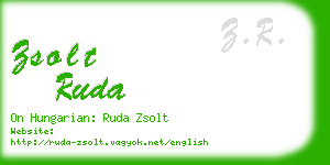zsolt ruda business card